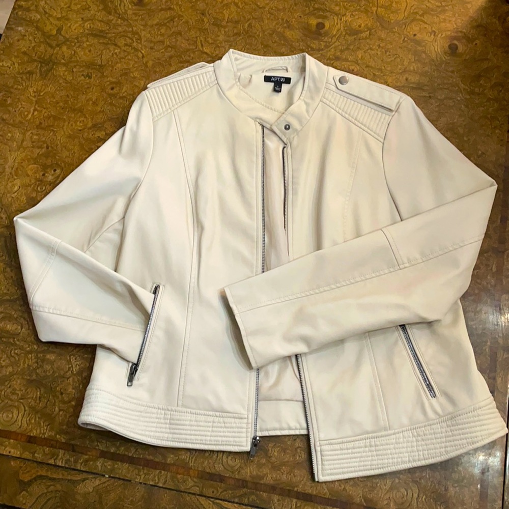 Apt. 9 Faux Leather Moto Jacket. Size L.